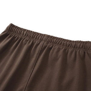 กางเกงวอร์มผู้ชายทรงตรงเอวสองชั้นสีเทาแบบมีเชือกผูก รุ่นใหม่ปี 2026 สไตล์สตรีทแวร์ - Product Image 4