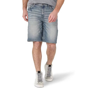 Pantalones Cortos Deportivos de Mezclilla Transpirables para Hombre, Ecológicos, de Secado Rápido, 100% Algodón, Impresión Digital, Producción en Masa, Fábrica, Otoño, OEM, Vintage - Product Image 1