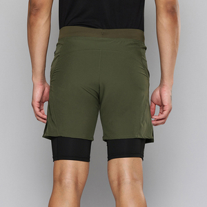 Pantalones cortos para correr 2 en 1 de secado rápido para hombre, pantalones cortos deportivos transpirables con cintura elástica - Product Image 2