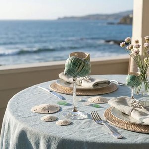 Copa de cóctel pequeña de concha marina, artesanía en cristal, copas de vino de concha marina, decoración única con temática oceánica - Product Image 5