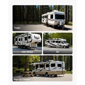 Estabilizador de RV Compacto y Plegable de 12 Pulgadas y 28 Pulgadas, Parachoques con Altura Ajustable, Fácil Almacenamiento, Universal para Accesorios Exteriores de RV - Product Image 6