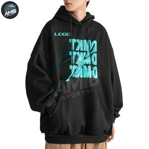 Nouveaux sweats à capuche imprimés en relief, design tendance, prix bas, nouveau style, meilleurs sweats basiques en coton mélangé, imprimés en relief, pour hommes - Product Image 3