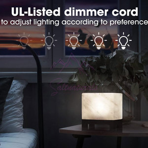 Classic Design Himalayan <b>Cube</b> Shape Salt Lamp Handmade Himalayan <b>Cube</b> Shape Salt Lamp For <b>Table</b> - Product Image 3