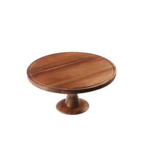 Support à gâteau rond en bois pour présentation de desserts, idéal pour café, boulangerie, mariage, décoration de table et cuisine à domicile - Product Image 3