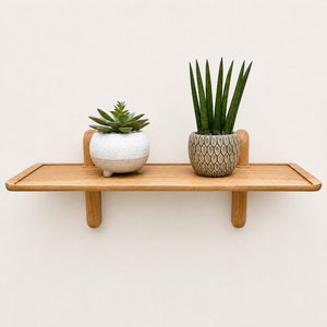 Estantería de madera maciza a precio económico para decoración y organización de la oficina en casa, estantería de madera natural. - Product Image 6