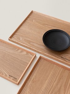 Bandeja de Servicio Plegable de Madera Sólida Japonesa, Ecológica y Portátil, Bandeja Minimalista para Café y Té WENSHUO, Bandeja Utilitaria de Madera - Product Image 2