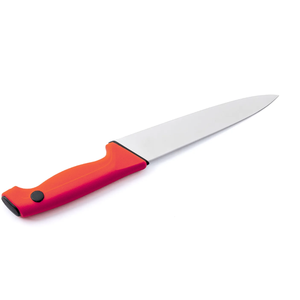 Couteau de cuisine professionnel 20 cm en acier inoxydable, lame de chef pour hacher, trancher, couper en dés la viande, les légumes et la préparation culinaire - Product Image 1