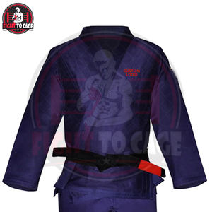 Traje de Judo al Por Mayor, Transpirable, Elástico, 100% Algodón, Ropa de Artes Marciales con Logotipo Frontal de Corte Automatizado, Uniforme de Judo - Product Image 3