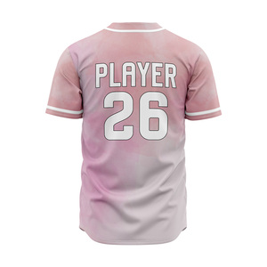 Camiseta de Béisbol Personalizada para Hombre, Transpirable, de Secado Rápido, de Manga Corta, de Alta Calidad, con Estampado Digital, para Softbol - Product Image 2