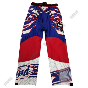 Pantalones de Hockey en Línea Sublimados con Impresión Personalizada Sibrin, Malla de Poliéster, Acolchado Cordura, Protección Profesional, Absorción de Humedad - Product Image 1