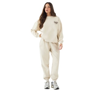 Sudadera de gran tamaño con logotipo personalizado para mujer, sudadera personalizada de algodón suave con logotipo personalizado, jersey de cuello redondo hecho en Pakistán - Product Image 1