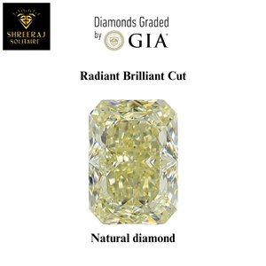 Diamant naturel certifié GIA, couleur Y-Z, taille radiant, taille fantaisie, diamant naturel non monté, bague de fiançailles - Product Image 2