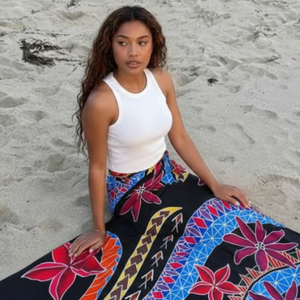 โรงงานผลิตผ้าซารองชายหาดเรยอนพิมพ์ลายตามสั่ง ขายส่ง รับผลิตแบบ OEM ODM ส่งออกโดยตรงไปยังสหรัฐอเมริกา ออสเตรเลีย นิวซีแลนด์ - Product Image 3