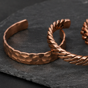 Vintage Twisted <b>Rope</b> Patterned Pure Copper Open Band <b>Bracelet</b> Exquisite Craftsmanship Fashion Jewelry - Product Image 2