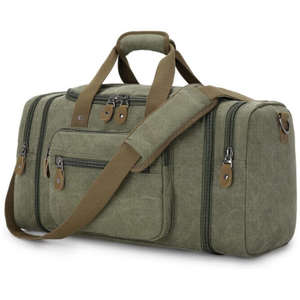 Bolsa de Lona Extensible Grande Unisex para Gimnasio y Viajes con Cierre de Cremallera, Puerto USB y Bolsa de Fin de Semana Impermeable para Deportes - Product Image 4