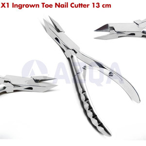Professional Stainless Steel Podiatry Toenail Tools <b>Kit</b> Set of 6 Ingrown <b>Nail</b> Cutter Lifter File Scissor Pedicure Set - Product Image 3