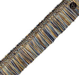 Flecos de Algodón de Lujo con Borde de Encaje de Poliéster y Adornos Decorativos Hechos a Mano Sostenibles para Saris - Product Image 3