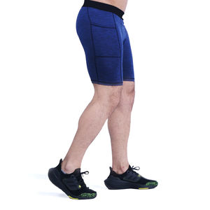 Shorts de compression pour hommes, couleur bleu-noir, fournisseur fiable, haute qualité, service OEM avec design personnalisé, prix abordable. - Product Image 5