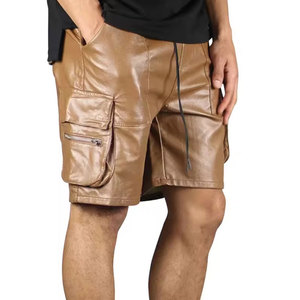 Shorts en cuir pour hommes, qualité supérieure, look élégant, confortables à porter, adaptés aux événements décontractés et aux activités de plein air - Product Image 4