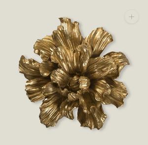 Gold Plated Metal Floral Wall Art Bohemian Style Handmade <b>Decor</b> Medium 25-32 Inch <b>Home</b> Decoration - Product Image 5