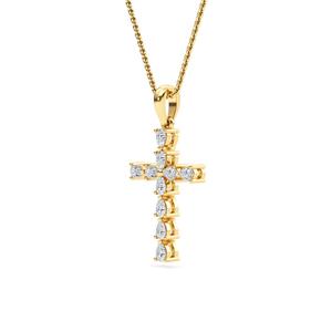 Pendentif en diamant de laboratoire de 0,48 carat en or rose 9 carats, bijou délicat pour femme, idéal pour les fiançailles et les célébrations - Product Image 2