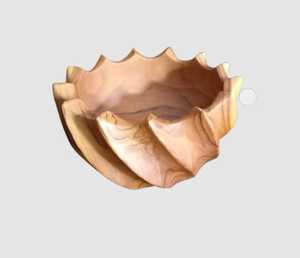 Bol en teck A, avec grain de bois naturel et un design élégant. Parfait pour servir des salades, des fruits ou comme centre de table. - Product Image 3