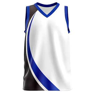 Ensembles de gilets et shorts sans manches à col en V 100 % polyester pour le basketball, vêtements de sport à prix abordables, uniformes de basket-ball - Product Image 3