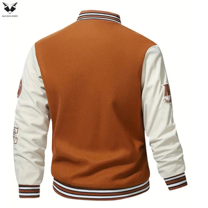 Chaqueta Varsity para Hombre, 100% Lana, Chaqueta Letterman con Parches Bordados Personalizados, Chaqueta Bomber de Moda Urbana para Hombre - Product Image 2