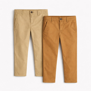 Nouveauté - Pantalons décontractés pour enfants - Coupe droite - Pantalons pour enfants - Vêtements scolaires - Coton sergé extensible - Pantalons <span class=keywords><strong>chino</strong></span> pour garçons - Direct usine - Product Image 1