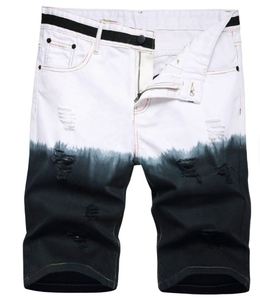 Shorts en jean pour hommes, fermeture à cordon sur le devant, coupe ample, décontracté, mode estivale, tissu en coton confortable, vente en gros directe d'usine - Product Image 1