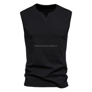 Camiseta sin mangas de gimnasio de algodón de alta calidad para hombre, chaleco de entrenamiento para hombre con camiseta estampada, ropa deportiva - Product Image 2