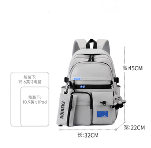 Sac à dos de sport léger et imperméable OEM ODM avec fermeture éclair, coloré, pour étudiants, design MINIMULL, unisexe - Product Image 4