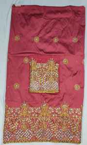 The Formal New Collections George Wrapper Taffeta <b>Fabric</b> With Stone Work And Intricate Cut-Work Pattern For Specials Occasion - Product Image 6