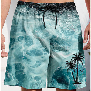 Trendy <b>Men</b> <b>Shorts</b> Featuring Stylish Custom Design <b>Patterns</b> Durable Quick Dry Fabric Versatile Fit Outdoor Beach - Product Image 1