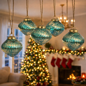 4 Inch Colorful <b>Christmas</b> Bauble Hanging Ornaments for <b>Tree</b> Decoration | Festive Holiday Party Supplies | Home Decor | Gift Item - Product Image 6