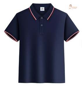Chemises polo et t-shirts en tricot pour garçons et enfants - Style décontracté, manches courtes, col rond, tissu polyester/coton - Product Image 1