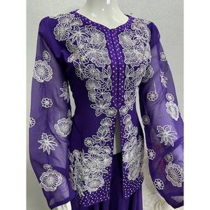 Conjunto de Top y Plazzo Hermoso para Mujer con Perla Artesanal para Fiestas - Product Image 3