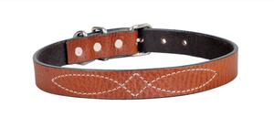 ปลอกคอสุนัขหนังแท้ลายดอกไม้แกะสลักด้วยมือสุดหรู บุหนังวัวนุ่ม ดีไซน์เรียบง่าย คลาสสิก ปรับได้ ระบายอากาศดี สำหรับสุนัขพันธุ์ใหญ่ - Product Image 5