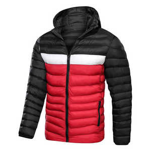 Bubble Puffer <b>Jacket</b> Outdoor Warm Winter Nylon Bubble Coats Hood Men Puffer Waterproof Soft Shell Zipper - Product Image 1
