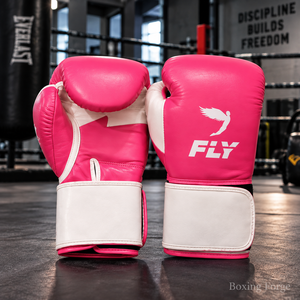 ถุงมือชกมวยหนังสีชมพู Fly แบบมืออาชีพ ปิดด้วยเวลโคร สำหรับฝึกซ้อม ออกแบบมาเพื่อการระบายอากาศได้ดี เหมาะสำหรับทั้งชายและหญิง - Product Image 4