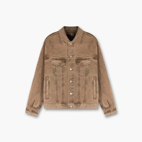 Nouvelle conception, veste en jean pour homme de qualité supérieure, veste en jean longue et ample, vente en gros, veste en jean décontractée de qualité supérieure pour homme