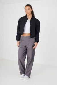 Chaqueta Bomber de Cuero Reversible para Mujer, Impermeable, Transpirable, Tallas Grandes, Chaqueta de Motocicleta de Punto Multicolor para Invierno - Product Image 6