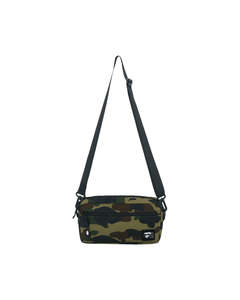Green Camo Shark Face Crossbody Bag Unisex Hip Hop Zipper <b>Shoulder</b> <b>Sling</b> - Product Image 5
