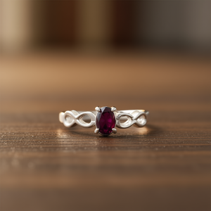 2.0 Grams <b>Garnet</b> Fashion <b>Ring</b> - Product Image 3