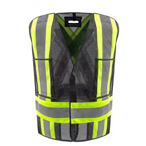 Chaleco de Seguridad Casual Unisex al por Mayor, Diseño Personalizado con Logotipo Impreso, Ligero, de Lona, Recto, Transpirable, Reflectante, de Alta Visibilidad - Product Image 1