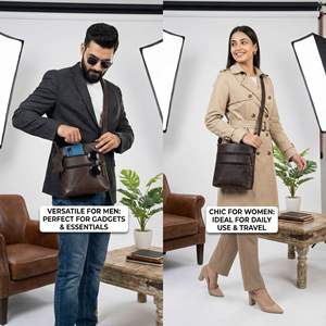 Petit sac hobo en cuir véritable pour femme – Sac à bandoulière en cuir de buffle durable et léger - Product Image 5