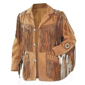 Custom Made Trendy Wholesale Price <b>Western</b> Leather <b>Jacket</b> Men Leather Fashionable Leather <b>Jacket</b> Top - Product Image 1