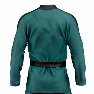 Uniforme de karaté pour hommes de qualité supérieure, léger, prix de gros, entièrement personnalisable, anti-plis, avec le dernier design. - Product Image 5