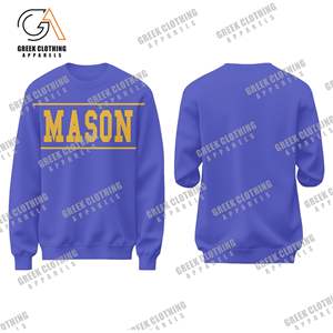 Sweat-shirt maçonnique zippé 280 GSM, molleton unisexe de haute qualité, logo OEM personnalisé, veste de sport unie à capuche pour homme - Product Image 5