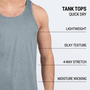 Men's 100% Polyester Breathable Quick Dry Anti-Pilling Stretchable <b>Longline</b> Tank <b>Top</b> Jersey Cut <b>Vest</b> Design Blank Heavyweight - Product Image 3